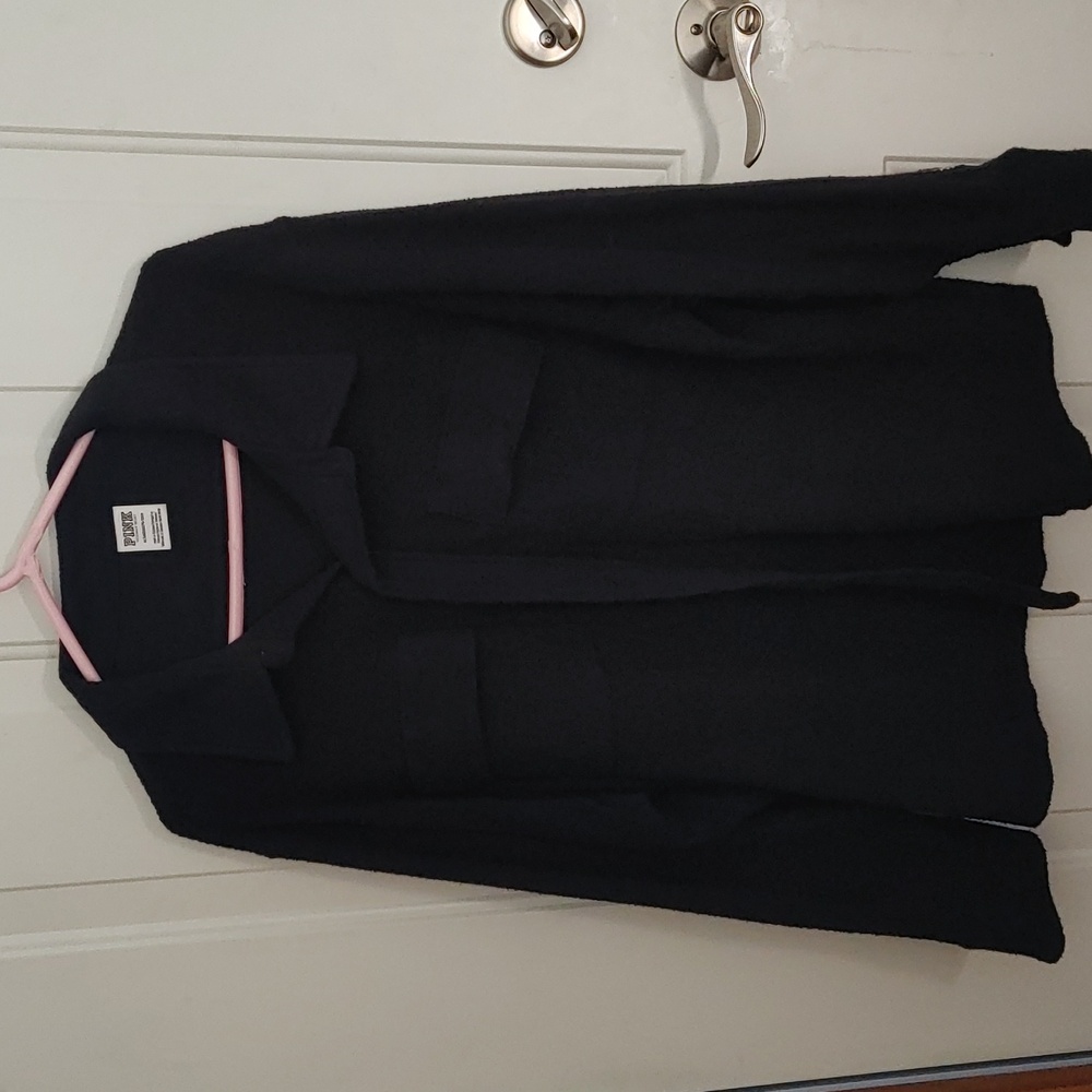 VS PINK Reverse Fleece Shacket